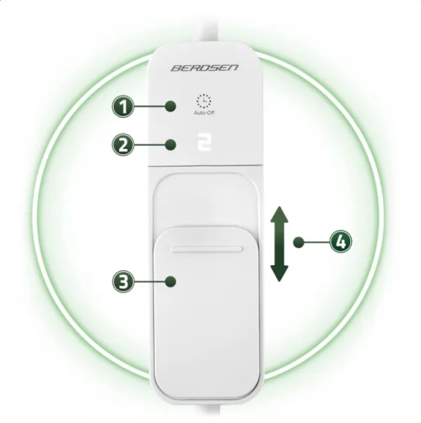 JAKS Elektrický ohrievač nôh berdsen bd-970
