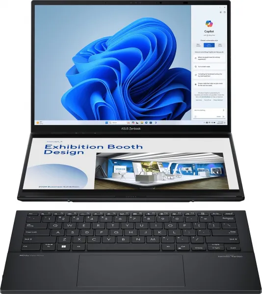 ASUS Zenbook Duo 14 OLED/UX8406CA-OLED067X/U7-255H/14"/2880x1800/T/32GB/1TB SSD/Arc 140T/W11P/Gray/2