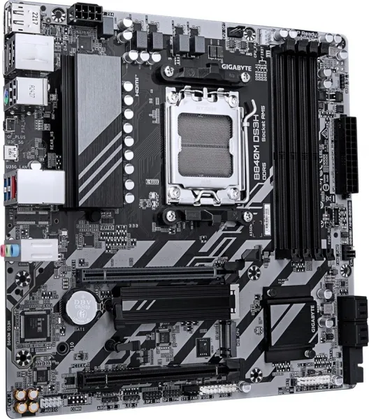 GIGABYTE MB Sc AM5 B840M DS3H, AMD B840, 4xDDR5, 2xDP, 1xHDMI, mATX