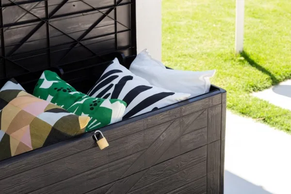 Záhradný úložný box WOOD 420 l Toomax