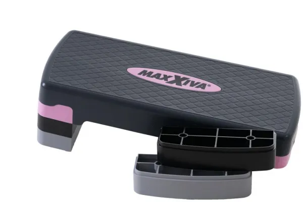 MAXXIVA fitness stepper, výškovo nastaviteľný, ružová