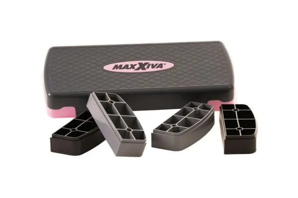 MAXXIVA fitness stepper, výškovo nastaviteľný, ružová