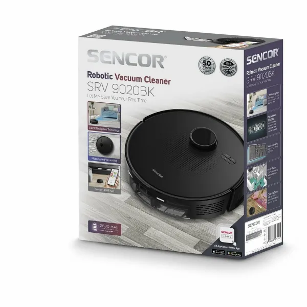 Sencor SRV 9020BK robotický vysávač 2v1