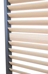 Sklápací hliníkový panel zatienenia pre bioklimatickú pergolu Rojaplast