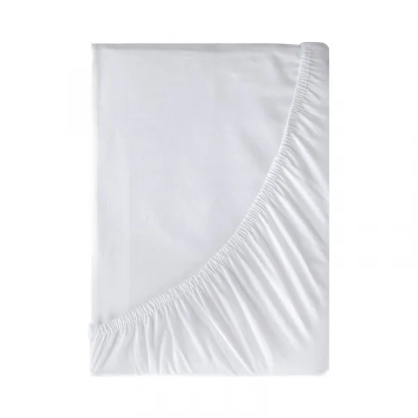 Plachta s gumičkou JERSEY 3 biela