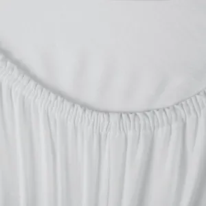 Plachta s gumičkou JERSEY 3 biela