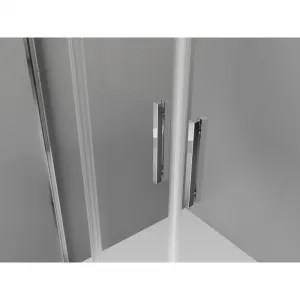 MEXEN/S - Exo štvrťkruhový posuvný sprchovací kút 80 x 80, transparent, chróm 8132-080-080-01-00