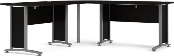 Tvilum Rohová doska stola Officer 80 cm čierna