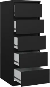 Tvilum Komoda Simplicitous 233 40 cm čierny mat