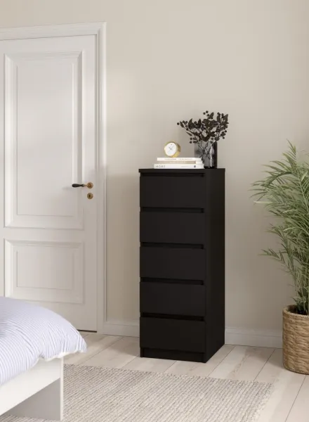 Tvilum Komoda Simplicitous 233 40 cm čierny mat