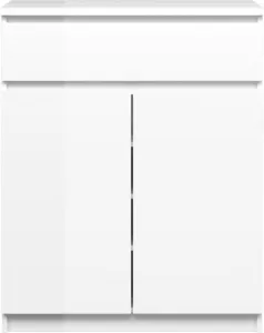 Tvilum Komoda Simplicitous 234 80 cm biela lesklá