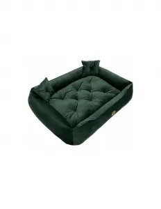 Pelech pre psa SUPPLIES VELVET Veľkosť M 70x60 - zelený