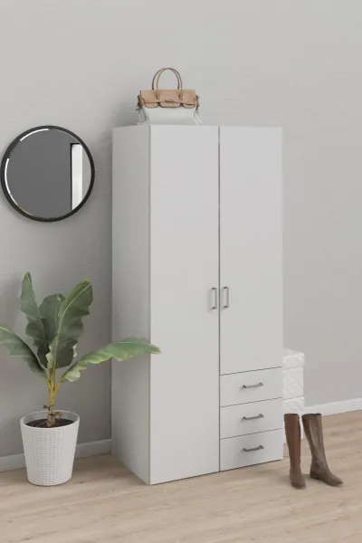 FALCO Šatníková skriňa Sida 77 cm biela