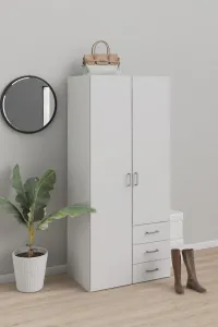 FALCO Šatníková skriňa Sida 77 cm biela