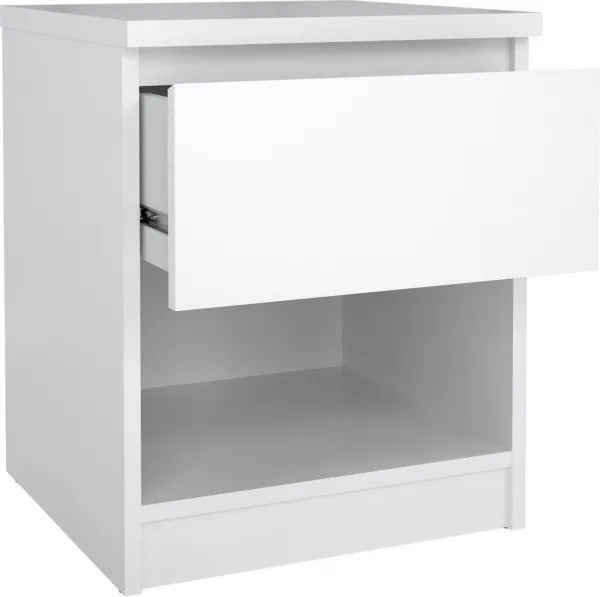Tvilum Nočný stolík Simplicitous 238 40 cm biely lesk