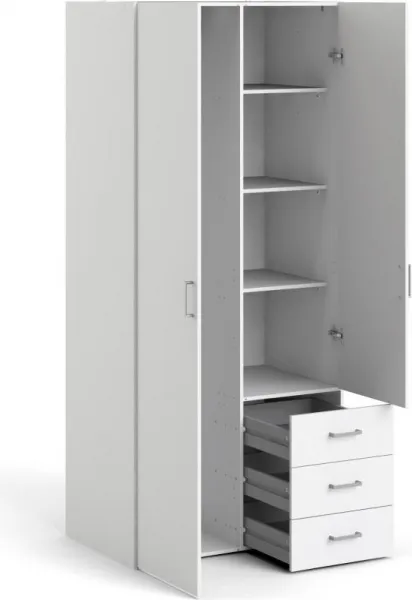 FALCO Šatníková skriňa Sida 77 cm biela