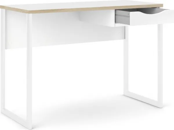 Tvilum Písací stôl Felixa 513 110 cm hickory Jackson/biely