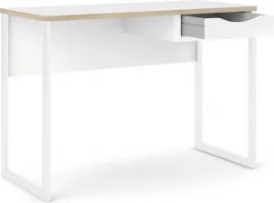 Tvilum Písací stôl Felixa 513 110 cm hickory Jackson/biely