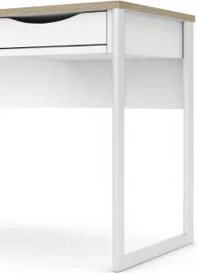 Tvilum Písací stôl Felixa 513 110 cm hickory Jackson/biely