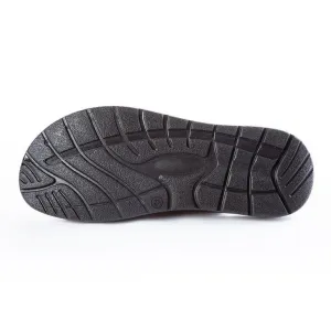 Pánske šľapky na suchý zips hnedé
