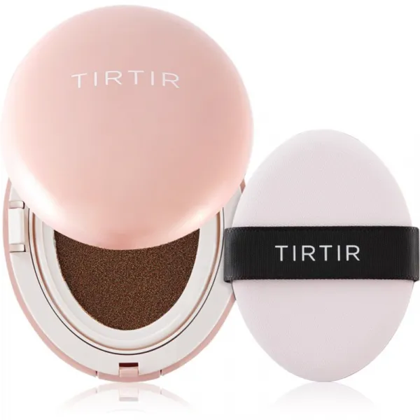 TIRTIR Mask Fit All Cover Cushion Mini matujúci make-up v hubke odtieň 51N Fudge 4.5 g