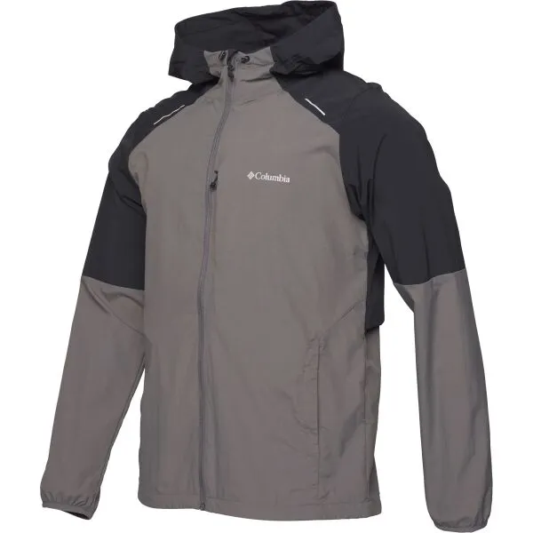 Columbia TECH NYLON HOODIE Pánska bunda, sivá, veľkosť