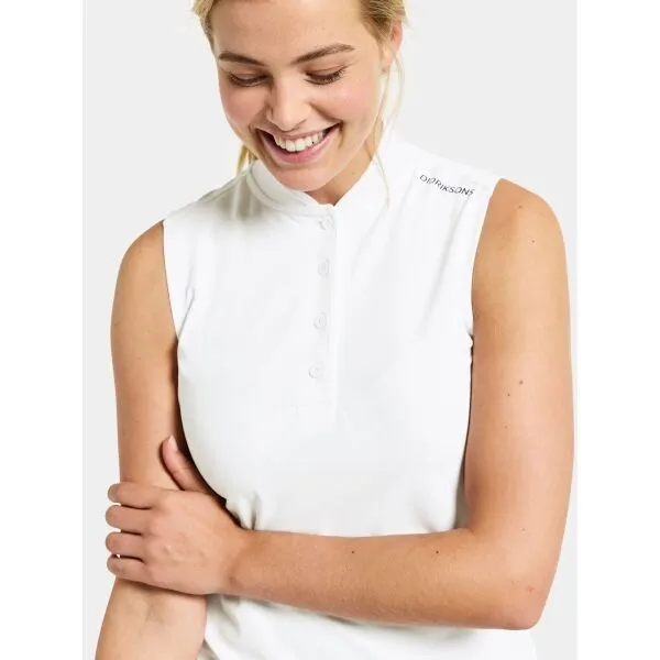 DIDRIKSONS NIKKI Dámske polo tričko, biela, veľkosť