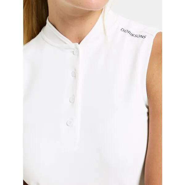 DIDRIKSONS NIKKI Dámske polo tričko, biela, veľkosť