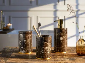 Dedaine Soap Dispenser Brown Marble