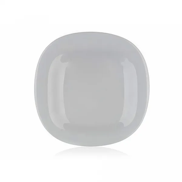 Luminarc Hranatý dezertný tanier CARINE 19 cm, 6 ks, sivá
