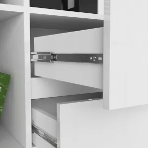 Ak furniture Skriňa Rexa II 80 cm biela lesk