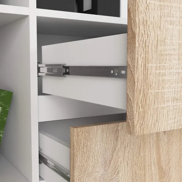 Ak furniture Skriňa Rexa II 80 cm biela/dub sonoma