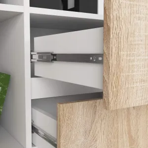 Ak furniture Skriňa Rexa II 80 cm biela/dub sonoma