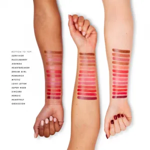 MUA Makeup Academy Satin Sheen saténový rúž odtieň Survivor 1,5 g