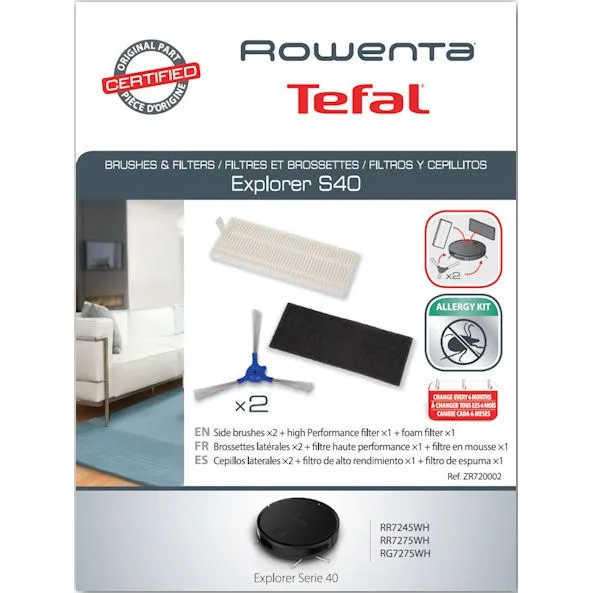 Sada kefiek a filtrov pre robotické vysávače Rowenta ZR720002