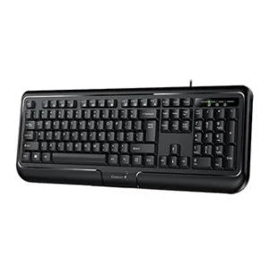 Genius KB-118 II, klávesnice CZ/SK, klasická, voděodolná typ drátová (PS/2), černá