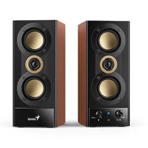 Genius reproduktory SP-HF800BT, 2.0, 20W, černo-hnědé, Bluetooth 5.3