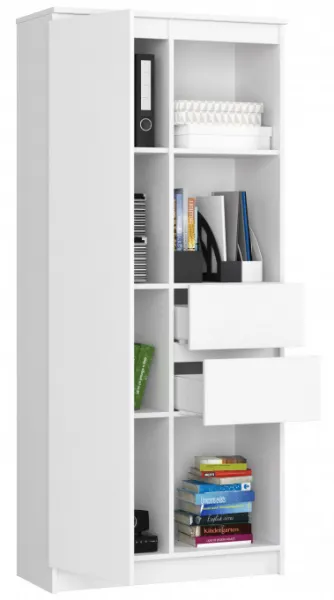 Ak furniture Skriňa Rexa II 80 cm biela