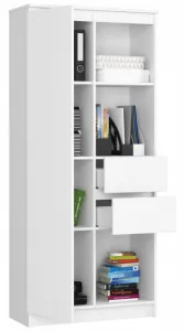 Ak furniture Skriňa Rexa II 80 cm biela