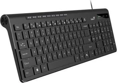 Genius Slimstar 230 II COPILOT 31310048407, klávesnice CZ/SK, multimediální, slim typ drátová (USB), černá