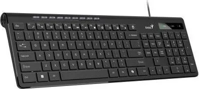 Genius Slimstar 230 II COPILOT 31310048407, klávesnice CZ/SK, multimediální, slim typ drátová (USB), černá