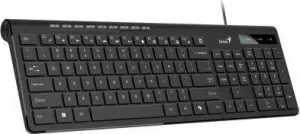 Genius Slimstar 230 II COPILOT 31310048407, klávesnice CZ/SK, multimediální, slim typ drátová (USB), černá