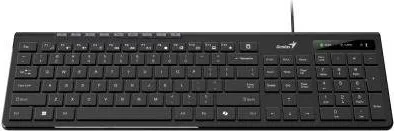 Genius Slimstar 230 II COPILOT 31310048407, klávesnice CZ/SK, multimediální, slim typ drátová (USB), černá