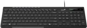 Genius Slimstar 230 II COPILOT 31310048407, klávesnice CZ/SK, multimediální, slim typ drátová (USB), černá