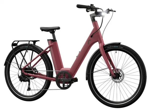 Crivit Mestský elektrobicykel s prehadzovačkou Shimano Cues Y.3 (ružovofialová)