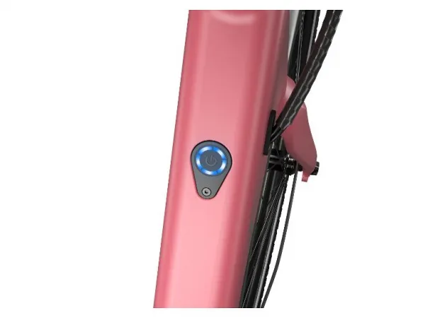 Crivit Mestský elektrobicykel s prehadzovačkou Shimano Cues Y.3 (ružovofialová)