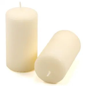 Sada stĺpových sviečok, 11,5 cm, Ø 6 cm, krémová, 12 ks