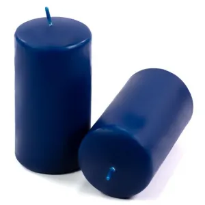 Sada stĺpových sviečok, 11,5 cm, Ø 6 cm, modrá, 6 ks