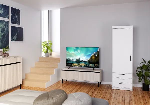 ArtLemp Šatníková skriňa ELLEN 1D3S | biela