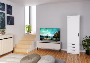ArtLemp Šatníková skriňa ELLEN 1D3S | biela